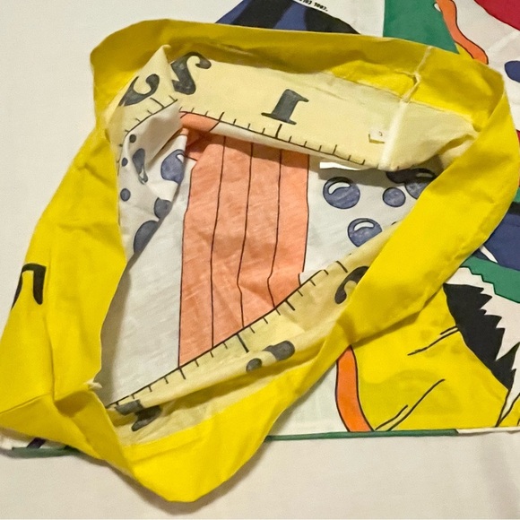 Vintage Multi Coloured Crayon and Pencil Patterned Pillow Case - Picture 12 of 13